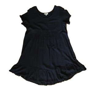 Umgee USA Black Dress With Ruffled Hem